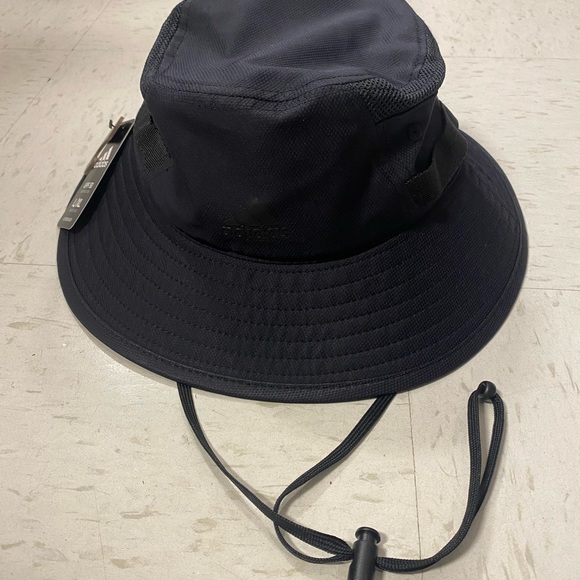 Adidas Men Victory III Aeroready Black Bucket Hat Size L/XL Sun Protection NWT - Picture 2 of 4